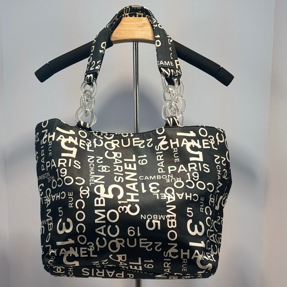 Chanel Vintage Rue Cambon Beach Tote - Picture 1 of 11